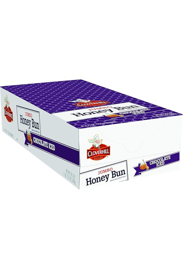 Amazon.com: Cloverhill Bakery Jumbo Chocolate Iced Honey Buns